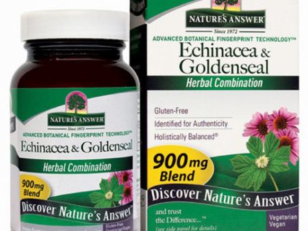 NATURE S ANSWER - Echinacea and Goldenseal Root - 60 Vegetarian Capsules Online Sale