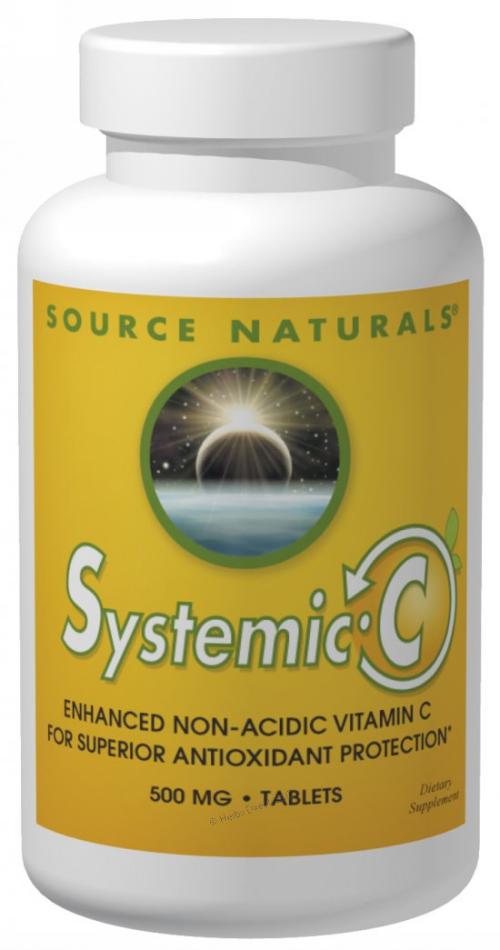 SOURCE NATURALS - Systemic C (500 mg) - 120 Tablets Online Sale