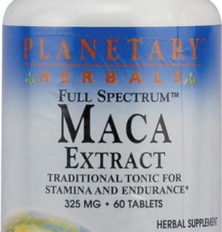 PLANETARY HERBALS - Maca Extract Full Spectrum 325 mg - 60 Tablets Online now