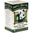 MATE FACTOR - Organic Green Tea Ginseng Mate Tea-Bags - 20 Tea Bags (2.5 oz.) For Sale