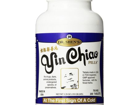 DR SHEN S - Yin Chiao Pills 750 mg - 200 Tablets Cheap