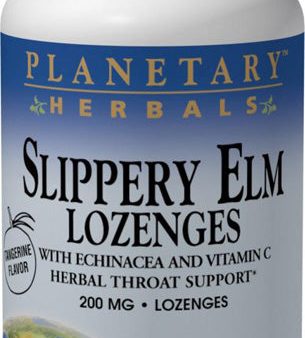 PLANETARY HERBALS - Slippery Elm Lozenges 200 mg Tangerine - 200 Lozenges For Discount