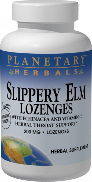 PLANETARY HERBALS - Slippery Elm Lozenges 200 mg Tangerine - 200 Lozenges For Discount