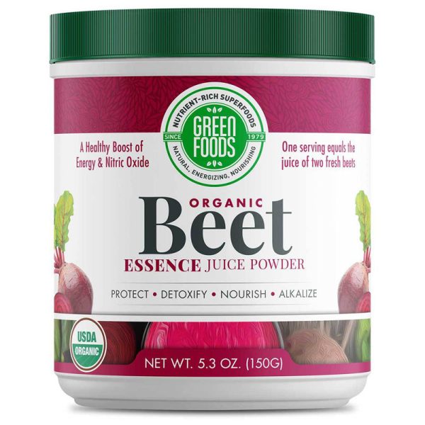 GREEN FOODS - Organic Beet Essence Juice Powder - 5.3 oz. (150 g) Fashion