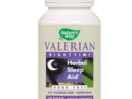 NATURES WAY - Valerian Nighttime Natural Sleep Aid - 100 Tablets Fashion