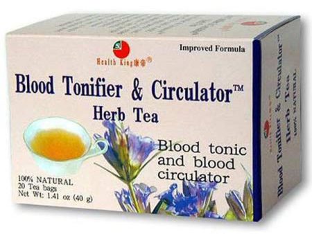 HEALTH KING - Blood Tonifier Circulator Herb Tea - 20 Bags For Cheap