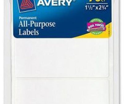 AVERY - All-Purpose Labels White - 76 Count Sale