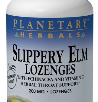 PLANETARY HERBALS - Slippery Elm Lozenges 200 mg Tangerine - 24 Lozenges Online