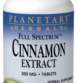 PLANETARY HERBALS - Cinnamon Extract Full Spectrum 200 mg - 60 Tablets Discount