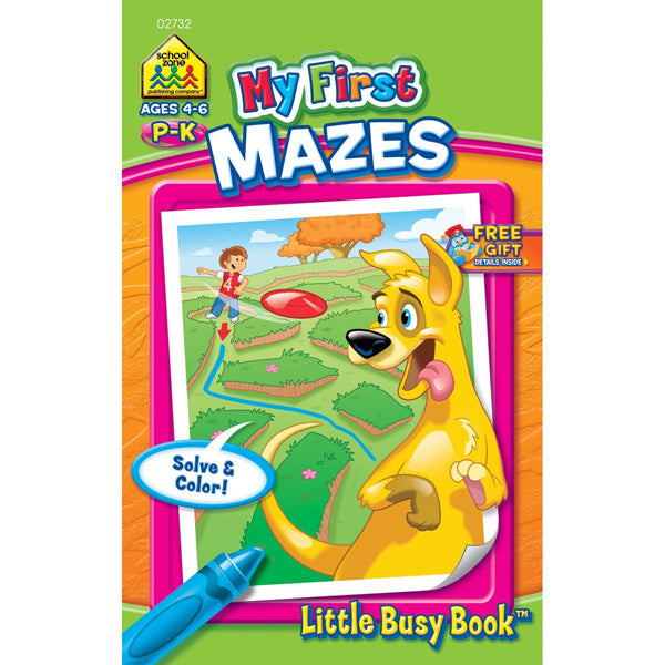 SCHOOL ZONE - My First Mazes Little Busy Book - 48 Pages Hot on Sale