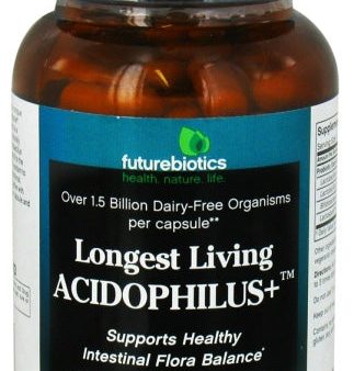 FUTUREBIOTICS - Longest Living Acidophilus Plus - 100 Vegetarian Capsules For Sale