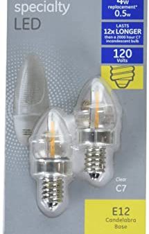 GE LED 4W CLR NL 2PK Discount