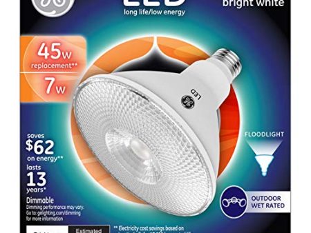 GE LED 7W-45W PAR38 OUTDR FLD For Cheap