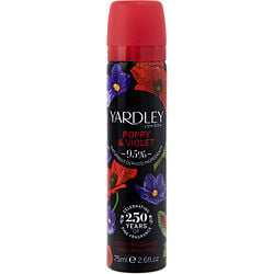 Yardley Poppy & Violet by Yardley London Body Fragrance Spray 2.6 oz for Women Sale