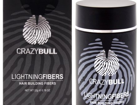 Lightning Hair Building Fibers - 1 Black by Crazy Bull Hair for Men - 0.78 oz Fiber Discount