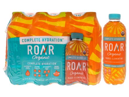 Complete Hydration Organic - Mango Clementine by Roar for Unisex - 12 x 18 oz Electrolytes Supply