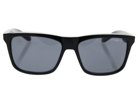 Arnette AN 4217 2159 81 Syndrome - Black On Clear Gray Polarized by Arnette for Men - 57-17-140 mm Sunglasses Online Hot Sale