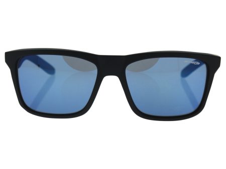 Arnette Mens Syndrome Sunglasses (AN4217) Black Matte Blue Plastic - Non-Polarized - 57mm on Sale