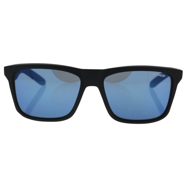 Arnette Mens Syndrome Sunglasses (AN4217) Black Matte Blue Plastic - Non-Polarized - 57mm on Sale