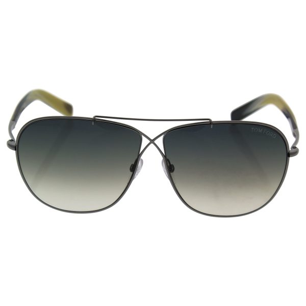 Tom Ford Ft0393 s April 15b - Light Ruthenium grey Gradient By Tom Ford For Men - 61-10-145 Mm Sunglasses  61-10-145 mm Online Sale