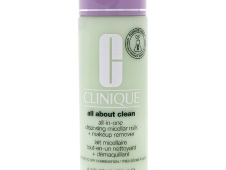 All About Clean All-In-One Cleansing Micellar Milk and Makeup Remover - Dry Skin by Clinique for Women - 6.7 oz Cleanser Fashion