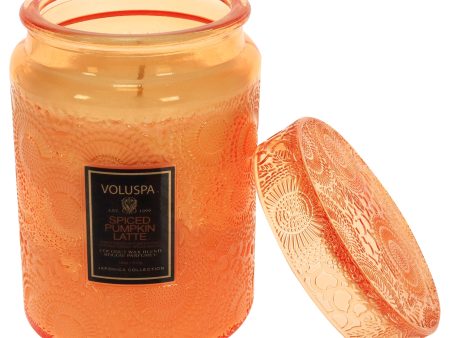 Spiced Pumpkin Latte - Large by Voluspa for Unisex - 18 oz Candle Online now