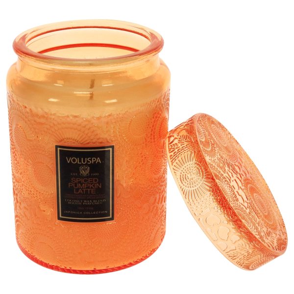 Spiced Pumpkin Latte - Large by Voluspa for Unisex - 18 oz Candle Online now