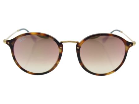 Men s Round classic Round Sunglasses, SPOTTED BROWN HAVANA, 52 mm Online