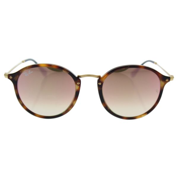 Men s Round classic Round Sunglasses, SPOTTED BROWN HAVANA, 52 mm Online