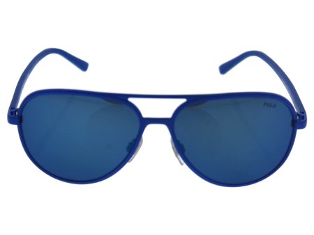 RALPH LAUREN Polo Ralph Lauren Ph 3102 9318 55 - Matte Royal Blue blue By Ralph Lauren For Men - 59-15-145 Mm Sunglasses Supply