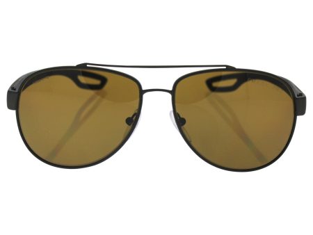 Prada Linea Rossa Men s PS 55QS Sunglasses Brown Rubber Polar Brown 59mm on Sale