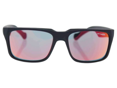 Arnette D-Street Unisex Sunglasses - 447 6Q Fuzzy Black Fuzzy Red Red Mirror Discount