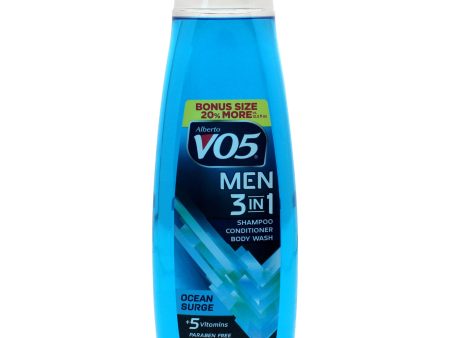 3-in-1 Ocean Surge Shampoo Conditioner and Body Wash by Alberto VO5 for Unisex - 15 oz Body Wash For Discount