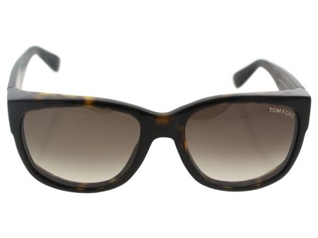 Tom Ford TF 441 52K Carson Dark Havana Plastic Rectangle Sunglasses Discount