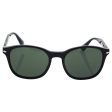 Persol Men s PO3150S Sunglasses Black Green 54mm Hot on Sale