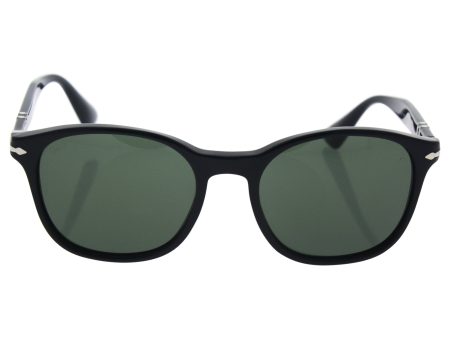 Persol Men s PO3150S Sunglasses Black Green 54mm Hot on Sale