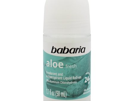 Aloe Fresh 24H Protection Deodorant and Antiperpirant by Babaria for Women - 1.7 oz Deodorant Roll-On Online Hot Sale