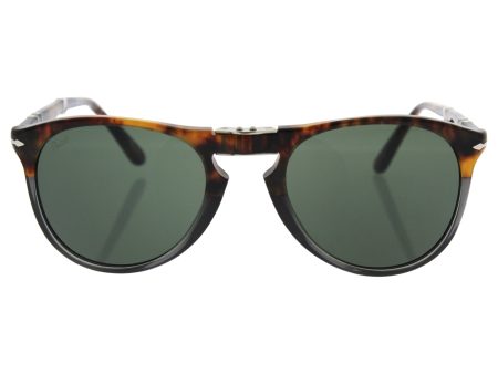 Persol Men s PO9714S Sunglasses Fuoco E Ardesia   Green 52mm Hot on Sale