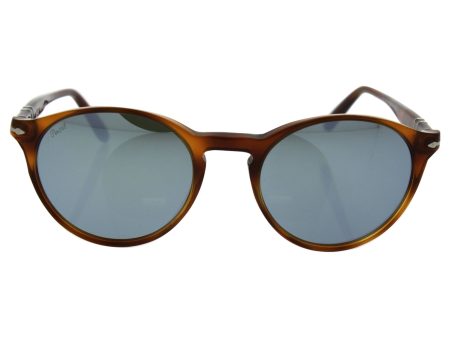 Persol Mens Sunglasses (PO3092) Brown Green Acetate - Non-Polarized - 50mm Fashion