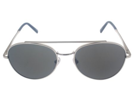 Mont Blanc - MB605S, Round, metal, men, SILVER SMOKE POLARIZED(16D B), 56 18 145 For Cheap