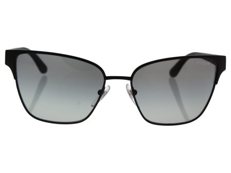 Vogue Eyewear Womens Sunglasses (VO3983) Black Matte Grey Metal - Non-Polarized - 58mm Supply