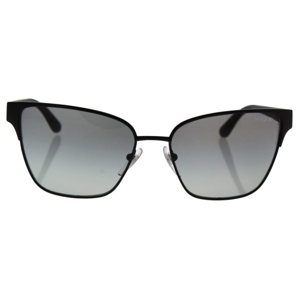 Vogue Eyewear Womens Sunglasses (VO3983) Black Matte Grey Metal - Non-Polarized - 58mm Supply