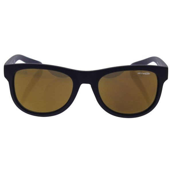 Arnette Class act AN4222 - 23537D Sunglasses, Matte Dark Blue w  Gold Mirror Lens 54mm Supply