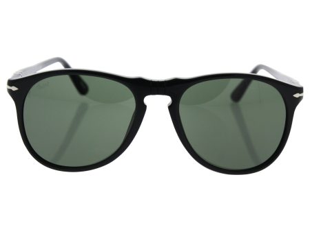 Persol PO9649S 95 31 Black PO9649S Pilot Sunglasses Lens Category 3 Size 52mm Online now