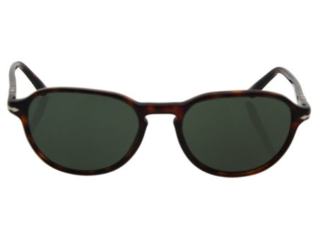 Persol Men s PO3053S Sunglasses Havana Green 54mm Fashion