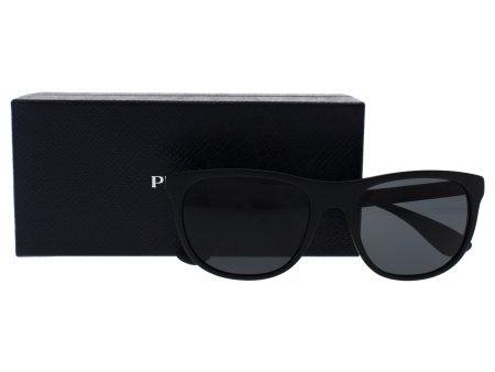 Prada Men s PR 04SS Sunglasses Matte Black   Grey 57mm For Cheap