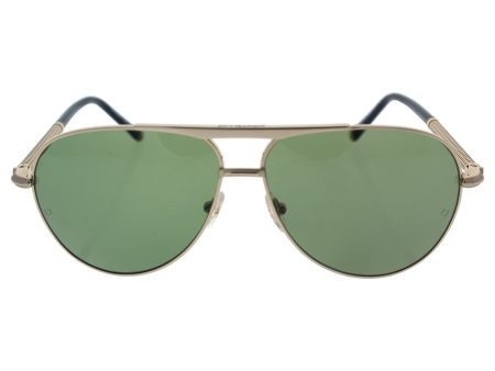 MONTBLANC MB517S 28R - shiny rose gold   green polarized Metal For Discount